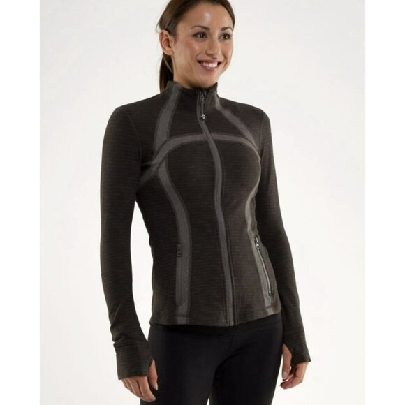 Lululemon Define Jacket *Pique Deep Camo Pique / Heathered Wren Size 4 - Picture 1 of 5